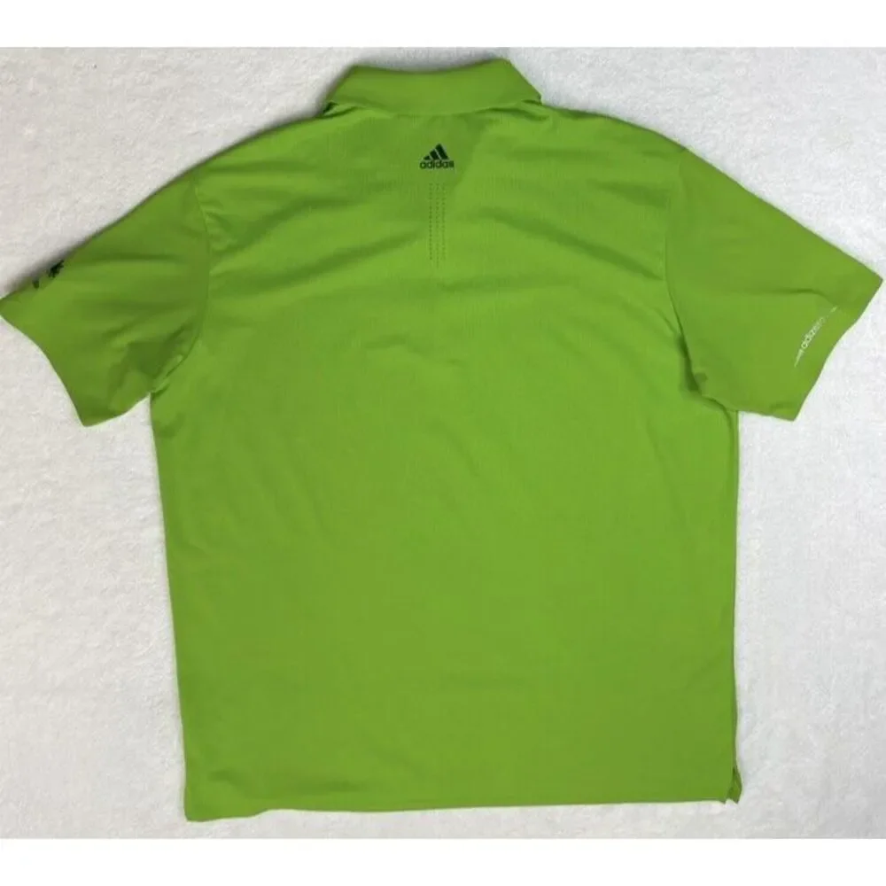 Adidas Adizero Golf Lime Green Performance Men Polo SS XL - Mission‎ Hills GC